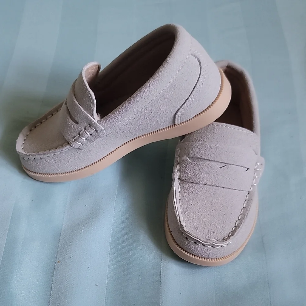 Kids Tan Loafers